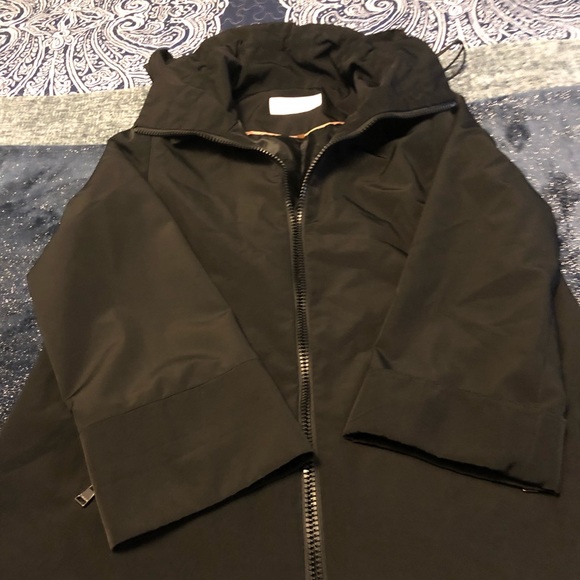 Calvin Klein Black Raincoat Size Small - Picture 5 of 8
